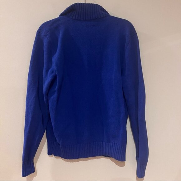 Ralph Lauren Blue Quarterzip Sweater - Picture 2 of 5